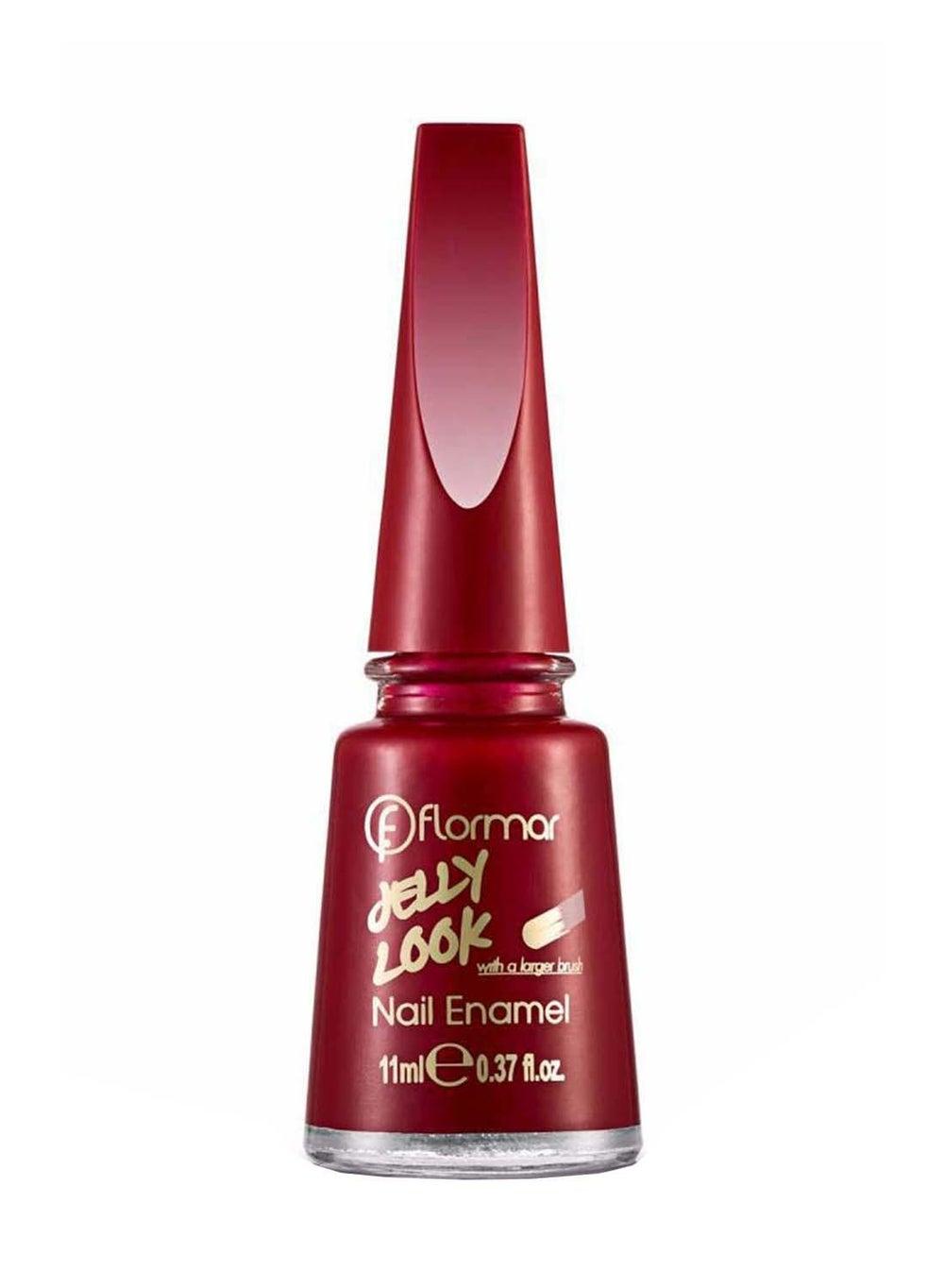 Flormar JL05 Fire Red Jelly Shine Nail Enamel - Image 1