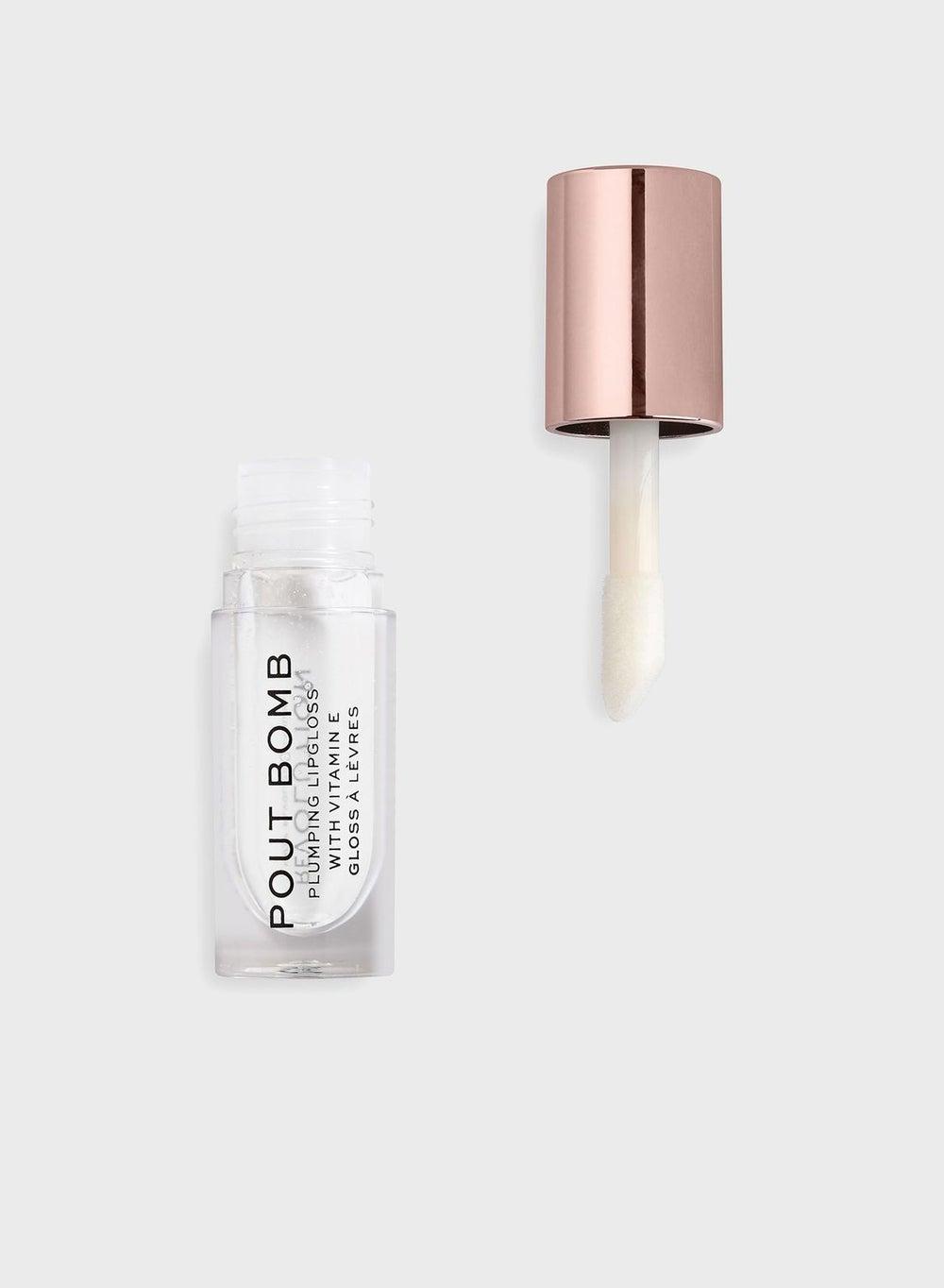 Revolution Pout Bomb Plumping Gloss Glaze - Clear Shine - Image 1