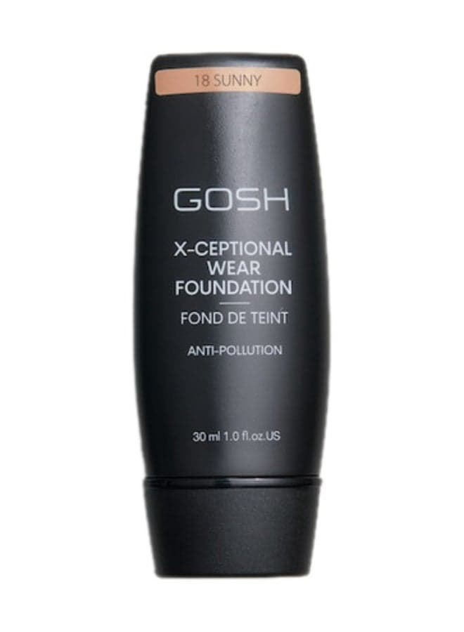 X-Ceptional Wear Foundation 18 Sunny for Radiant Skin - Image 1