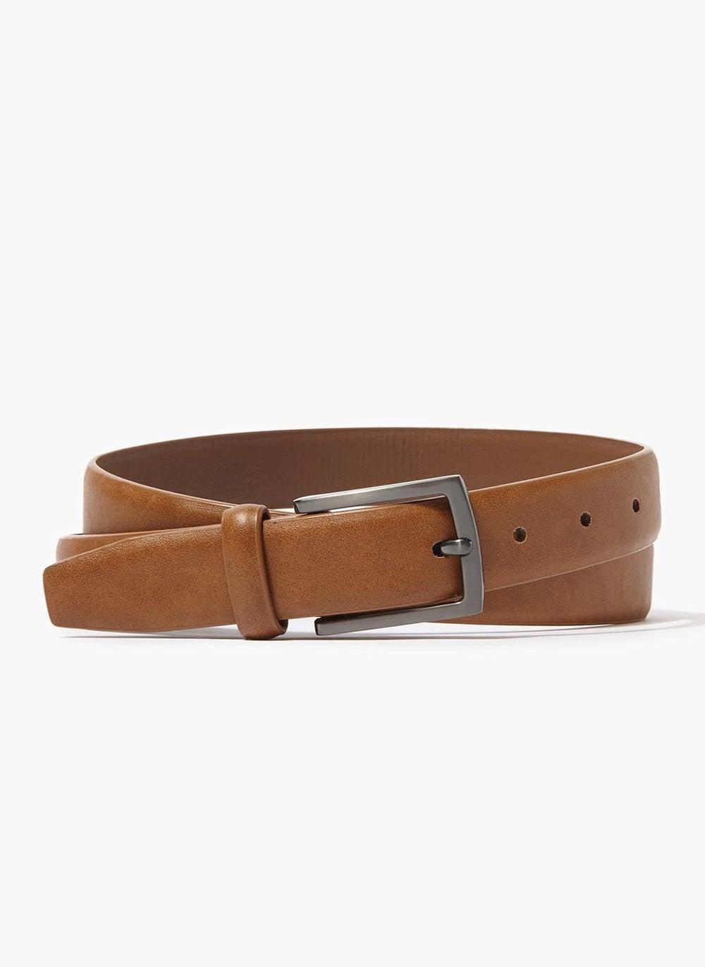 Matalan Men's Classic Tan PU Essential Belt - Image 1