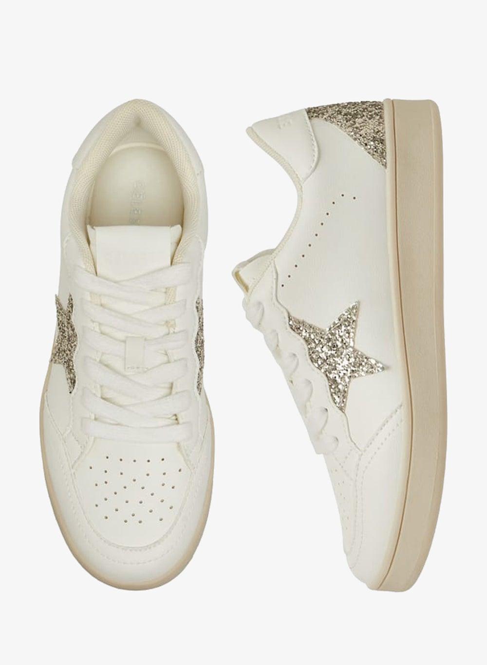 Onex1325109Abeige Low-Top Star-Embellished Sneakers - Image 1