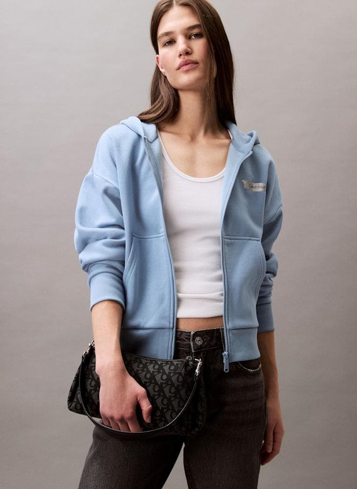 Calvin Klein Jeans Chic Zip Shoulder Bag for Women - Image 1