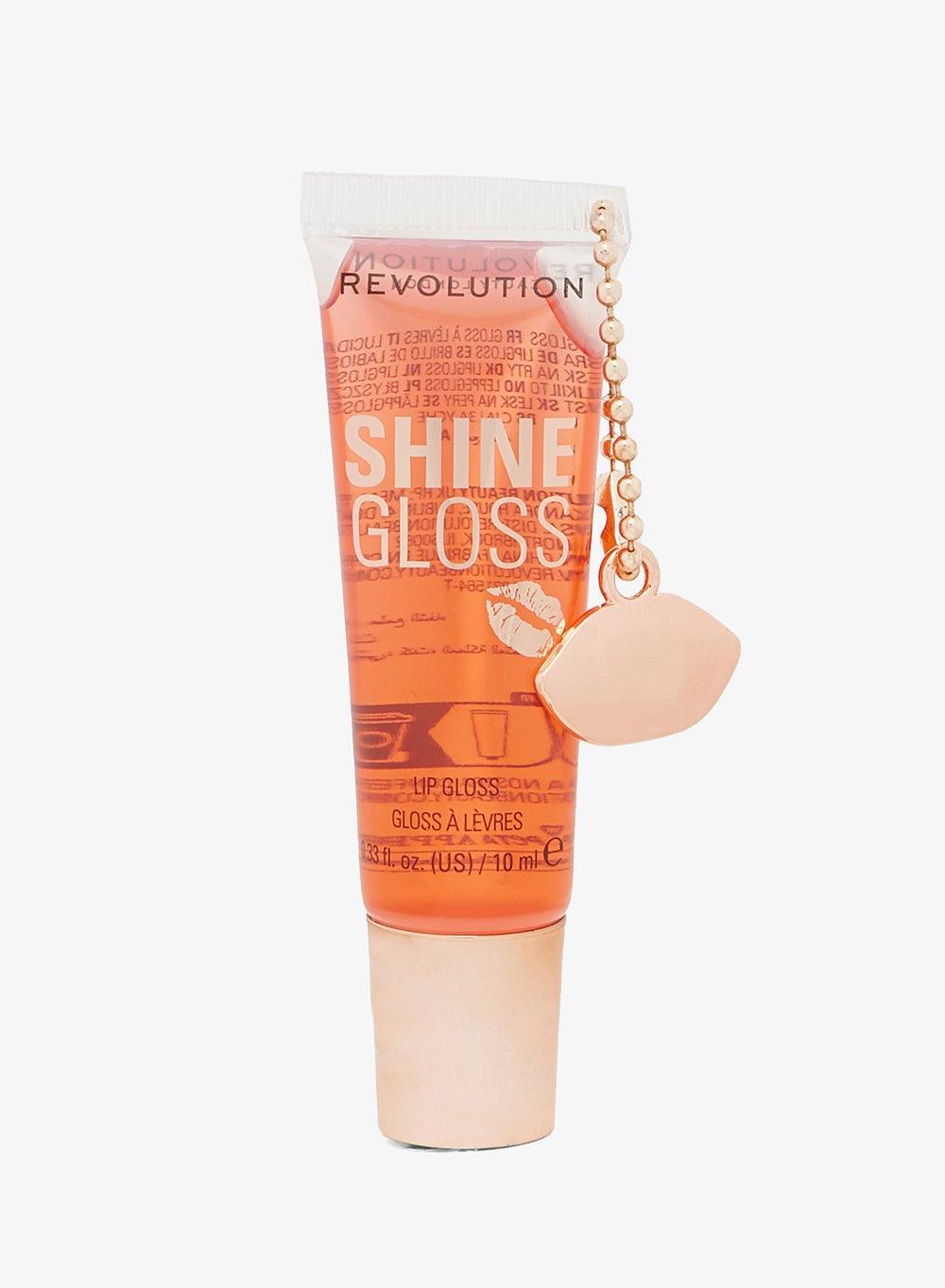 Revolution Peach Pop Shine Gloss - Luxurious Lip Luster - Image 1