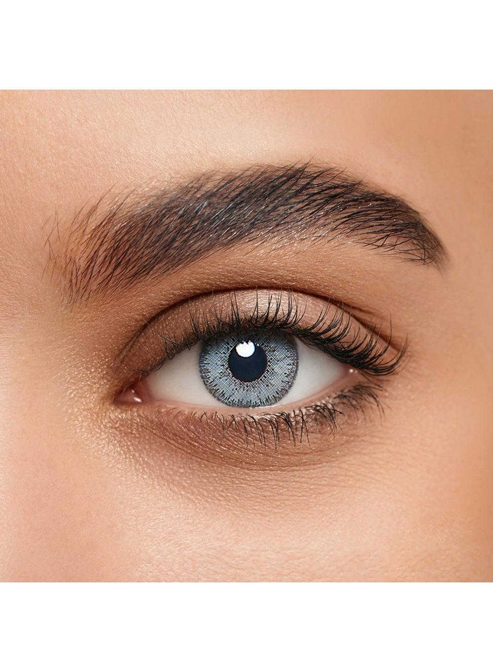 Cloudy Gray 14.2mm - Piercing Gaze 3-Month Lenses - Image 1