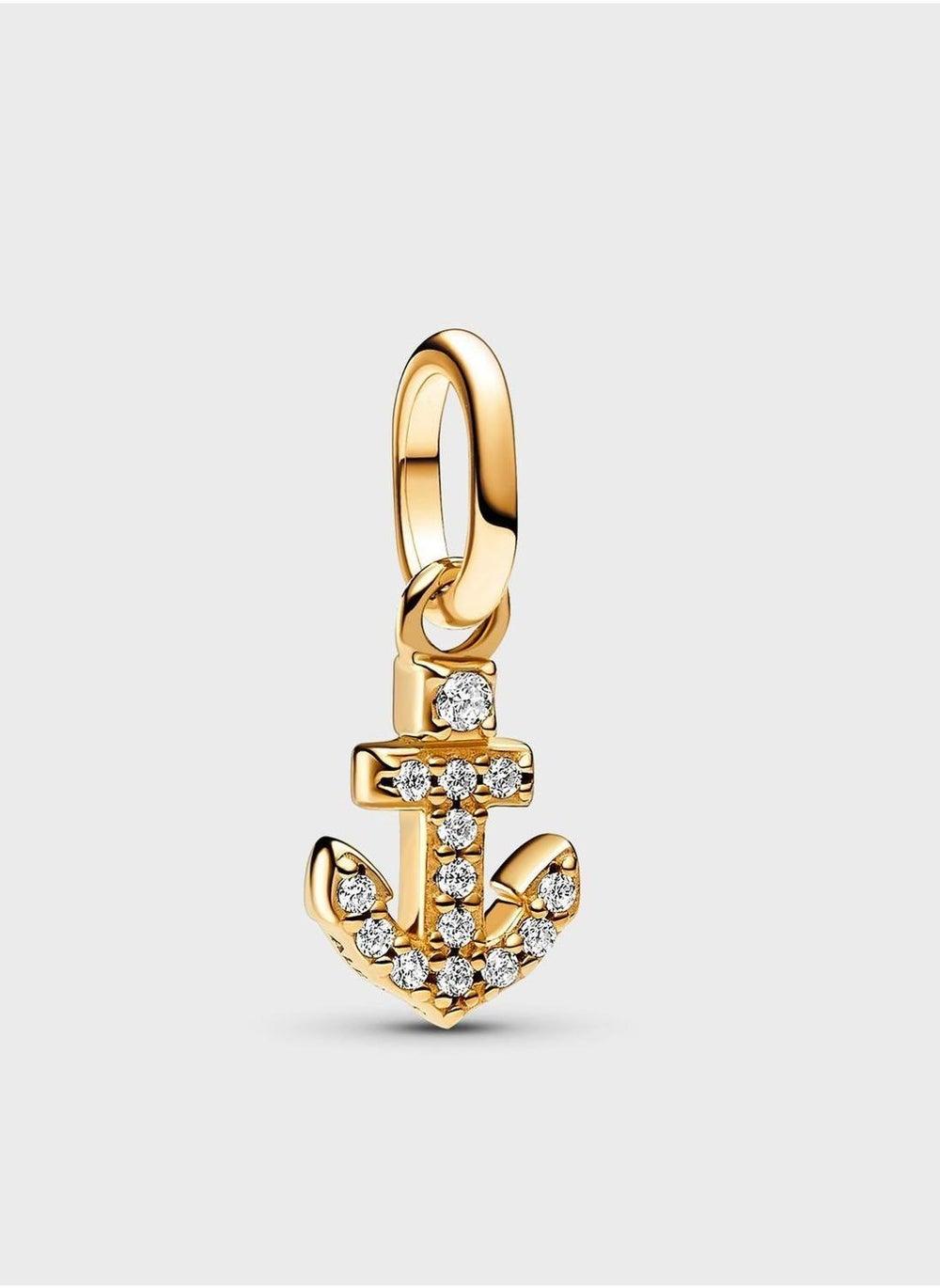 PANDORA Me Anchor Mini Dangle Charm in 14k Gold-Plated - Image 1