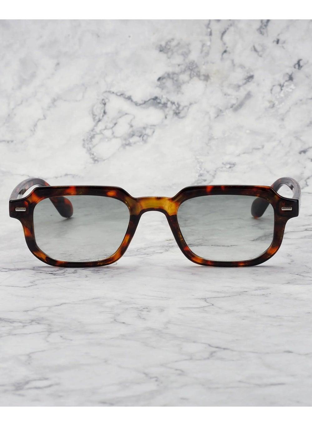 Explicit Poets EDDIE Unisex Gradient Green Sunglasses 48EP10 - Image 1