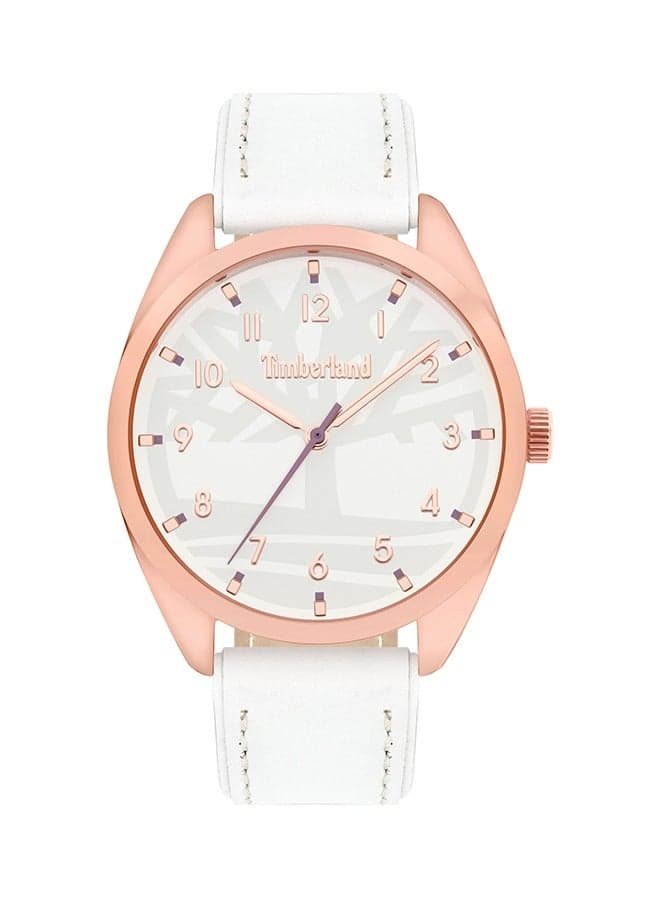 Timberland PINGREET 37mm Analog Leather Watch - TBL15959MYR-01 - Image 1