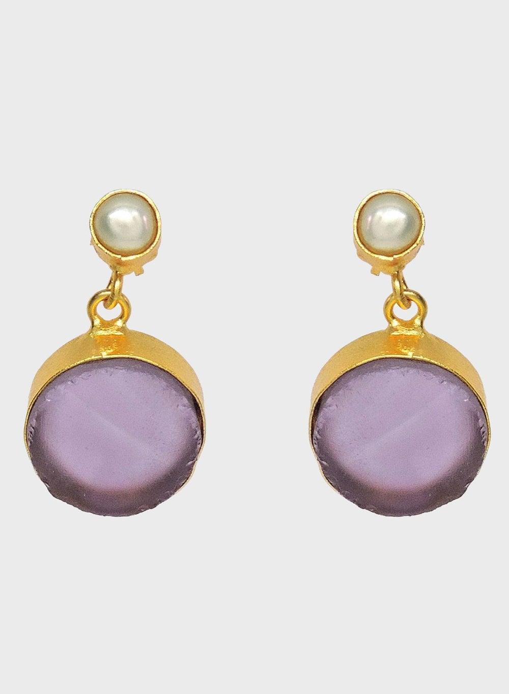 DORI Attract Stone Drop Earrings: Timeless Elegance for Women - Image 1
