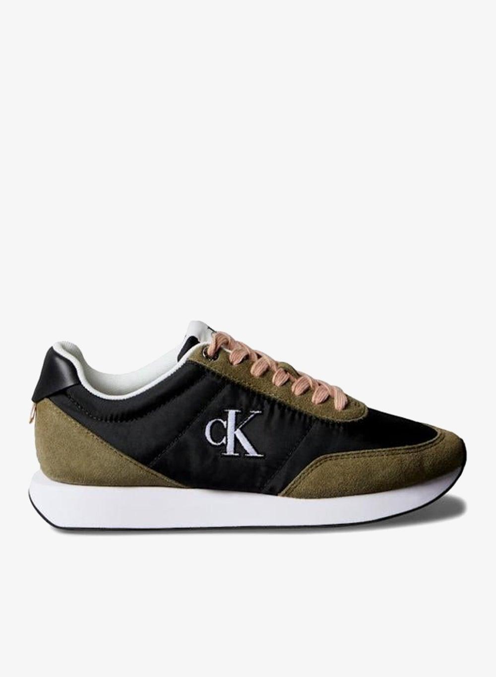 Suede Mix Yw0Yw0199001A Signature Black Logo Runners - Image 1
