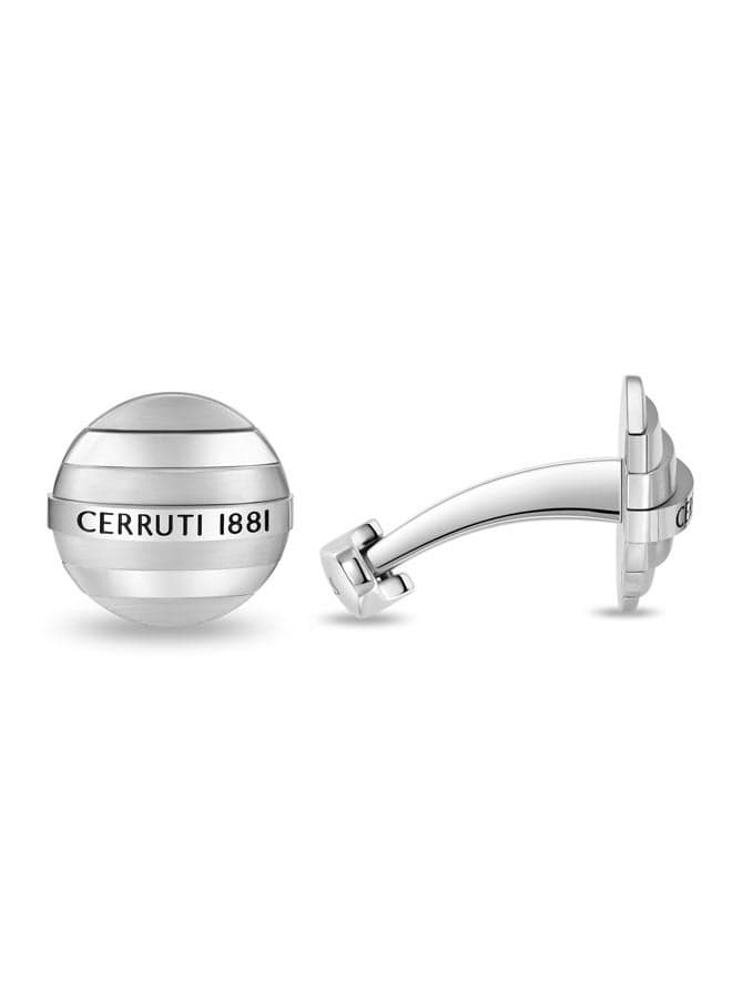 CERRUTI 1881 Edoardo Silver Cufflinks - Elegance Redefined - Image 1