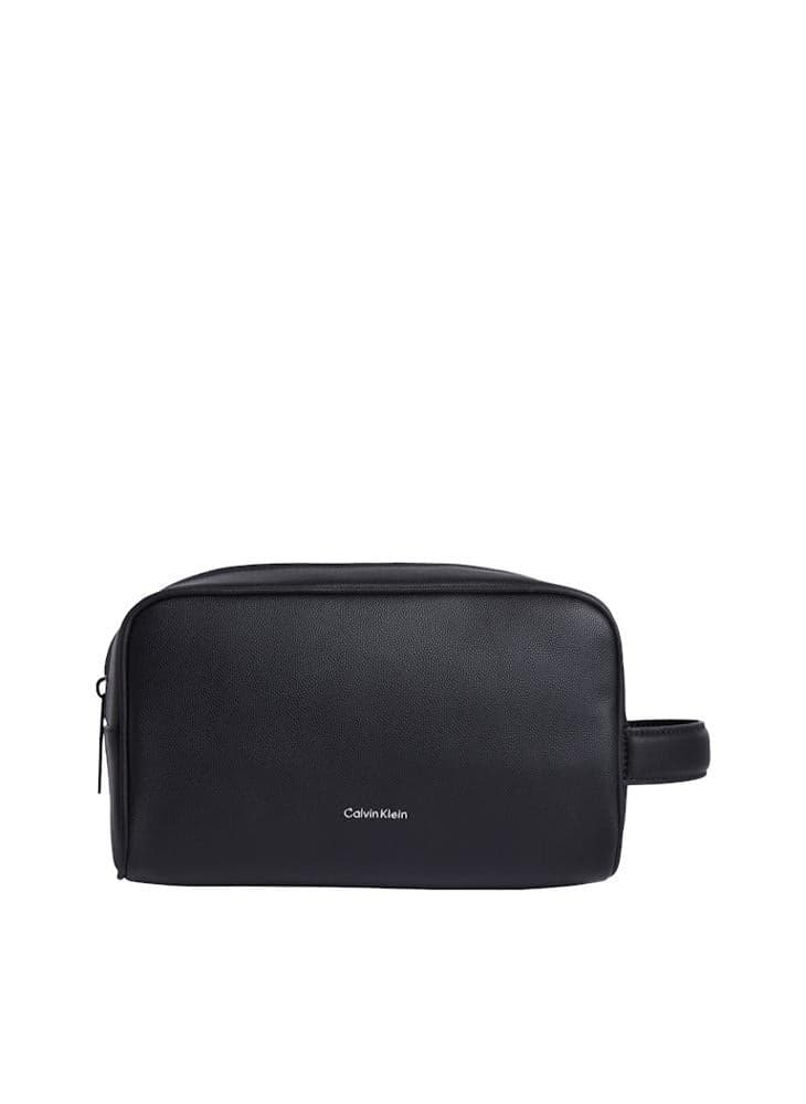 CALVIN KLEIN Men's Essential Logo Zip Toiletry Bag - Image 1