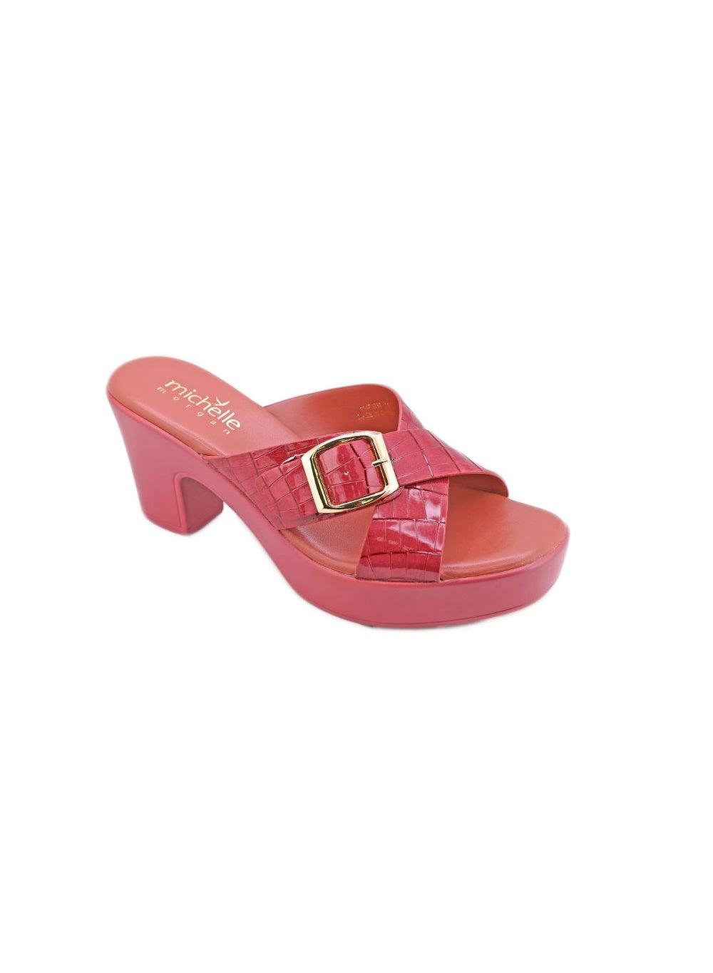 Michelle Morgan 114Rj858 Pink High Heel Wedges - Image 1