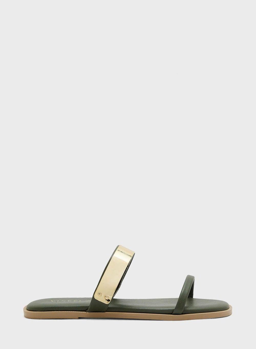 Elegant Double Strap Flat Sandals for Women - Image 1