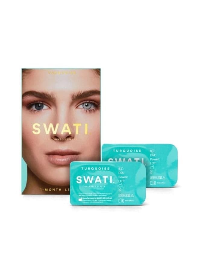 Honey Turquoise Blend Contact Lenses - 1 Month - Image 1