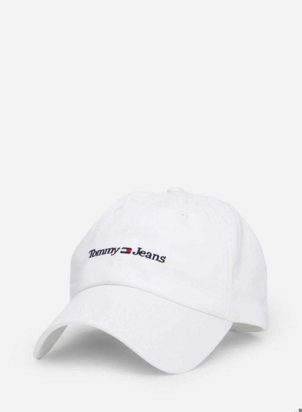 TOMMY JEANS Classic White Cotton Sport Cap for Men - Image 1