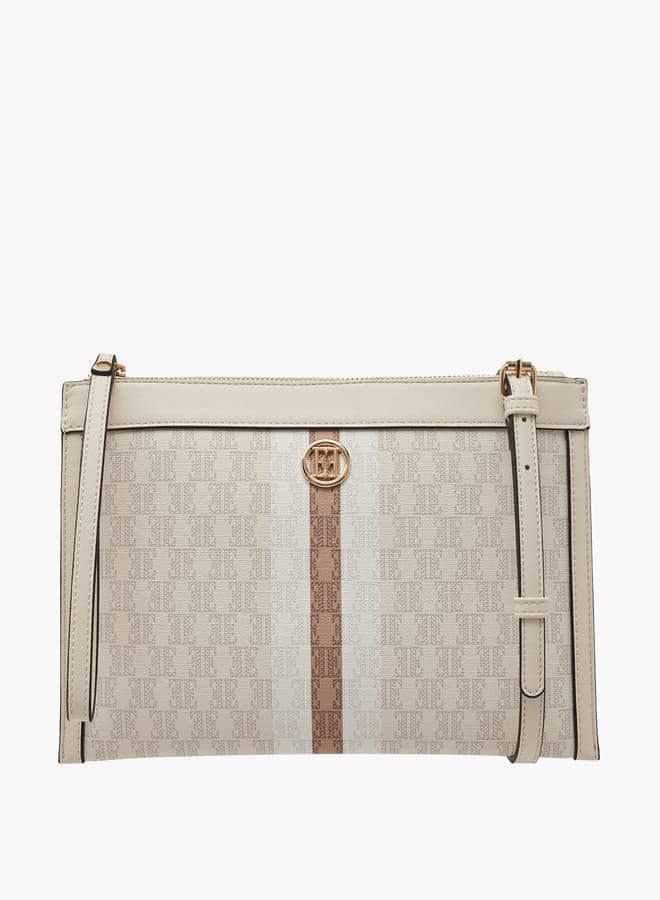 ELLE Monogram Textured Women's Crossbody Elegance - Image 1