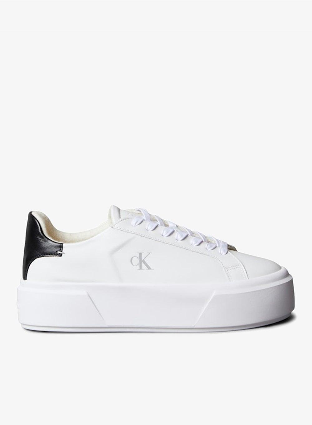 Signature Leather Platform Trainers - Yw0Yw0192801W - Image 1