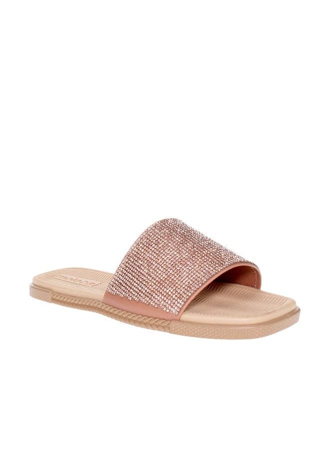 Elegant Beige Flat Sandals for Women – Casual Comfort Redefined - Image 1