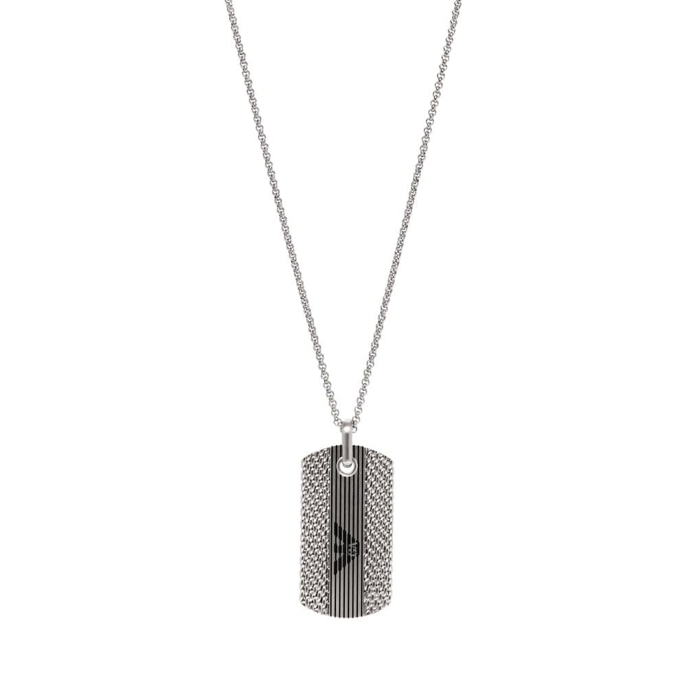 EMPORIO ARMANI Egs3149040 Men's Eagle Logo Luxury Necklace - Image 1