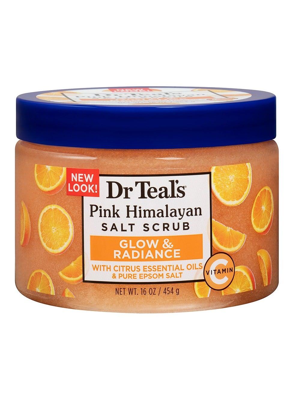 Dr Teal's Vitamin C Epsom Salt Body Scrub 454g - Radiance Boost - Image 1