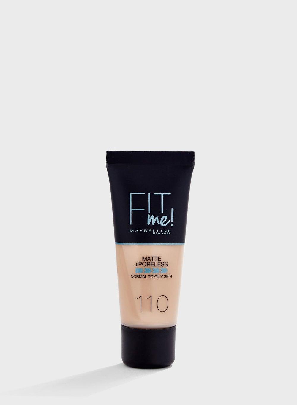 Fit Me Matte & Poreless Foundation 110 Porcelain - Silky Perfection - Image 1