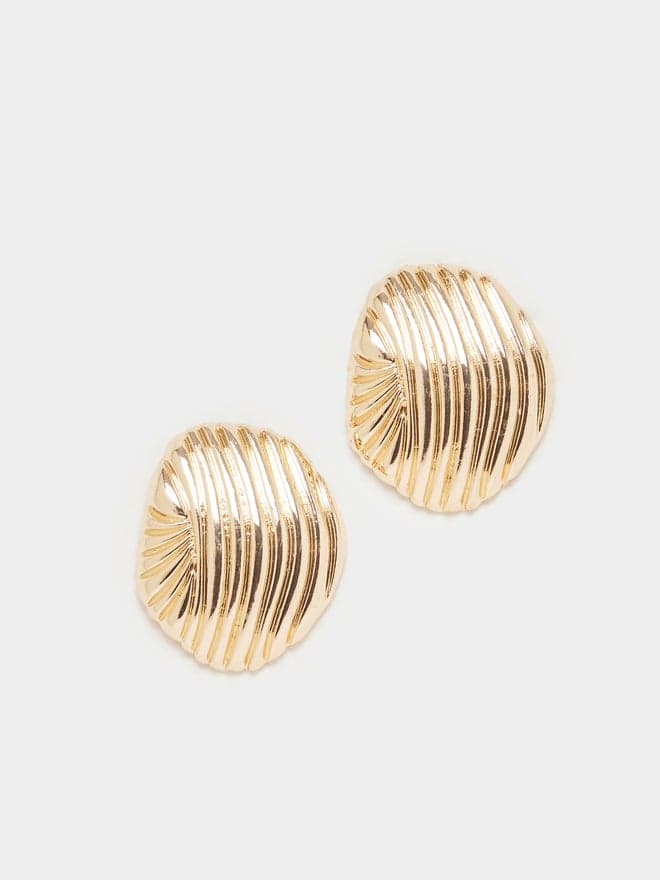 Elegant Styli Textured Dangle Earrings for Sophisticated Women - Image 1