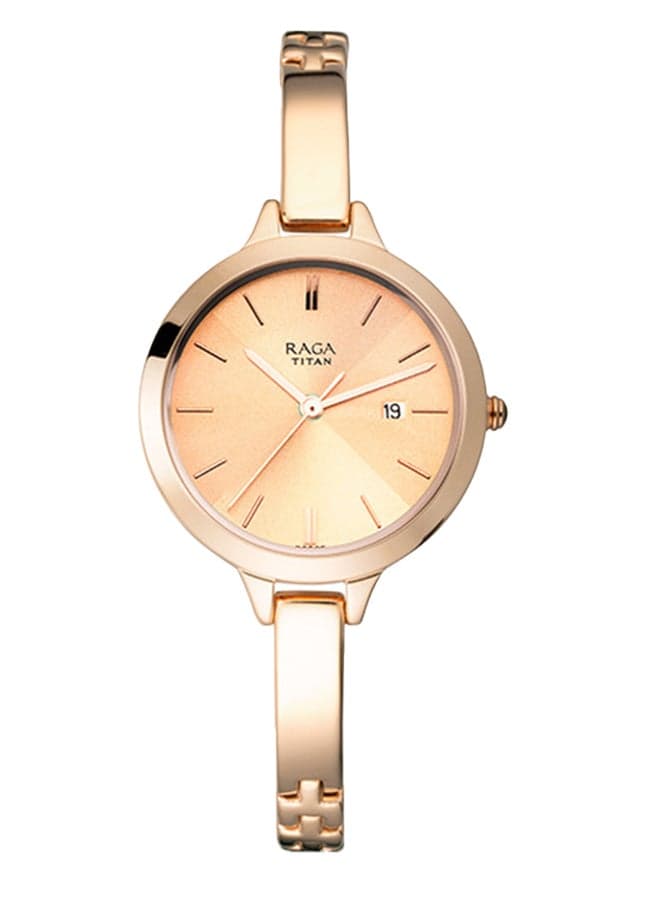 TITAN 2578WM01 Elegant Rose Gold-Toned Women's Watch - Image 1