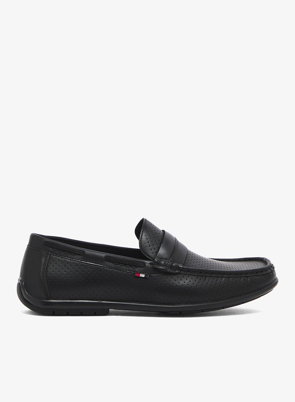 Elegant Black Moccasins Style No: 25016 - Image 1
