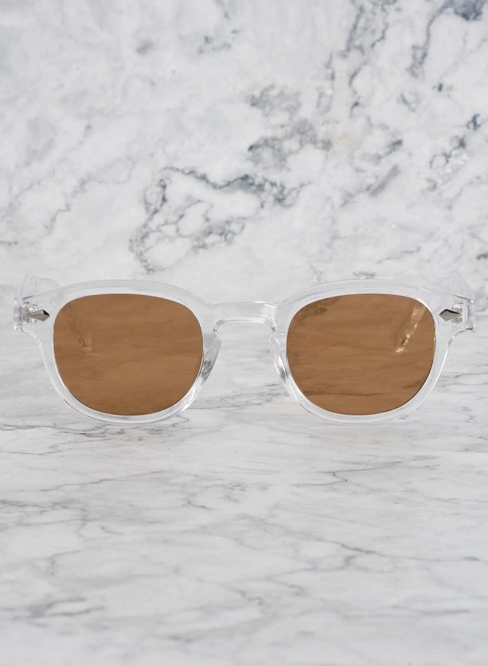 Explicit Poets JOHNNY CLEAR Fashion Sunglasses - Brown Tint - Image 1