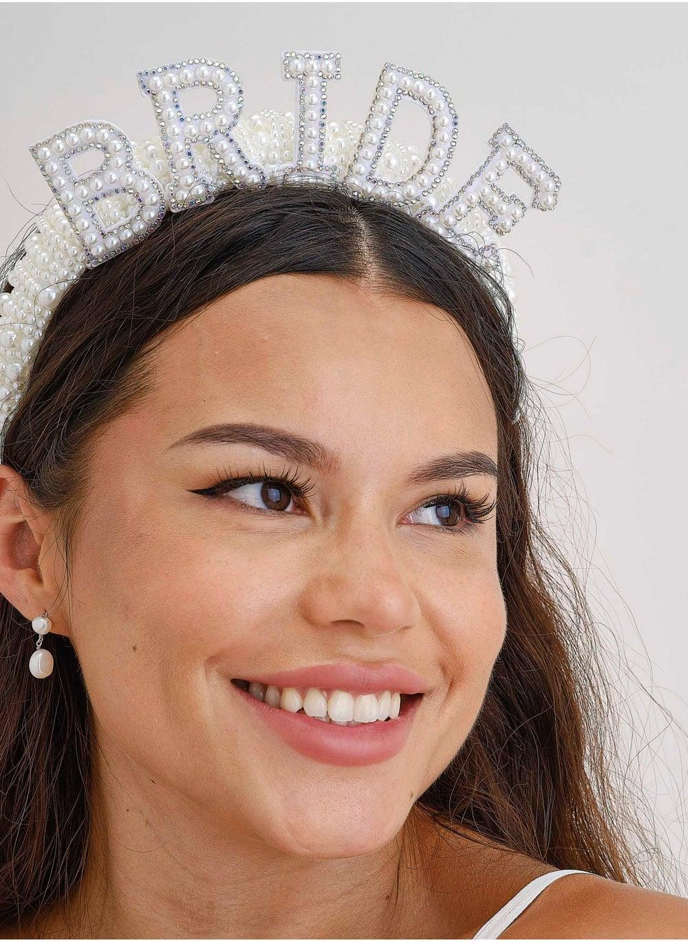 Ginger Ray Elegant Pearl Bride Headband - Image 1