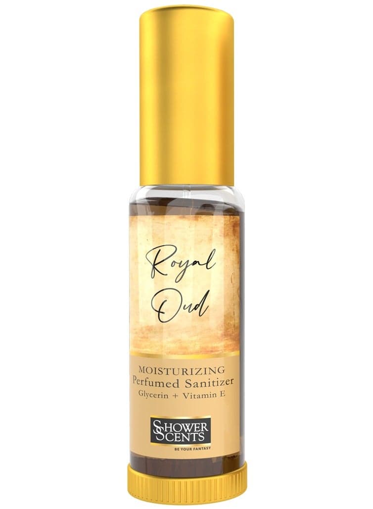 Shower Scents Royal Oud 30ml - Luxe Hand Sanitizer Spray - Image 1