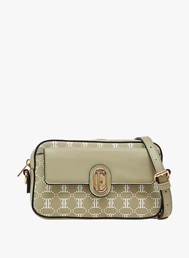 ELLE Monogram Elegance: Chic Women's Crossbody Bag - Image 1