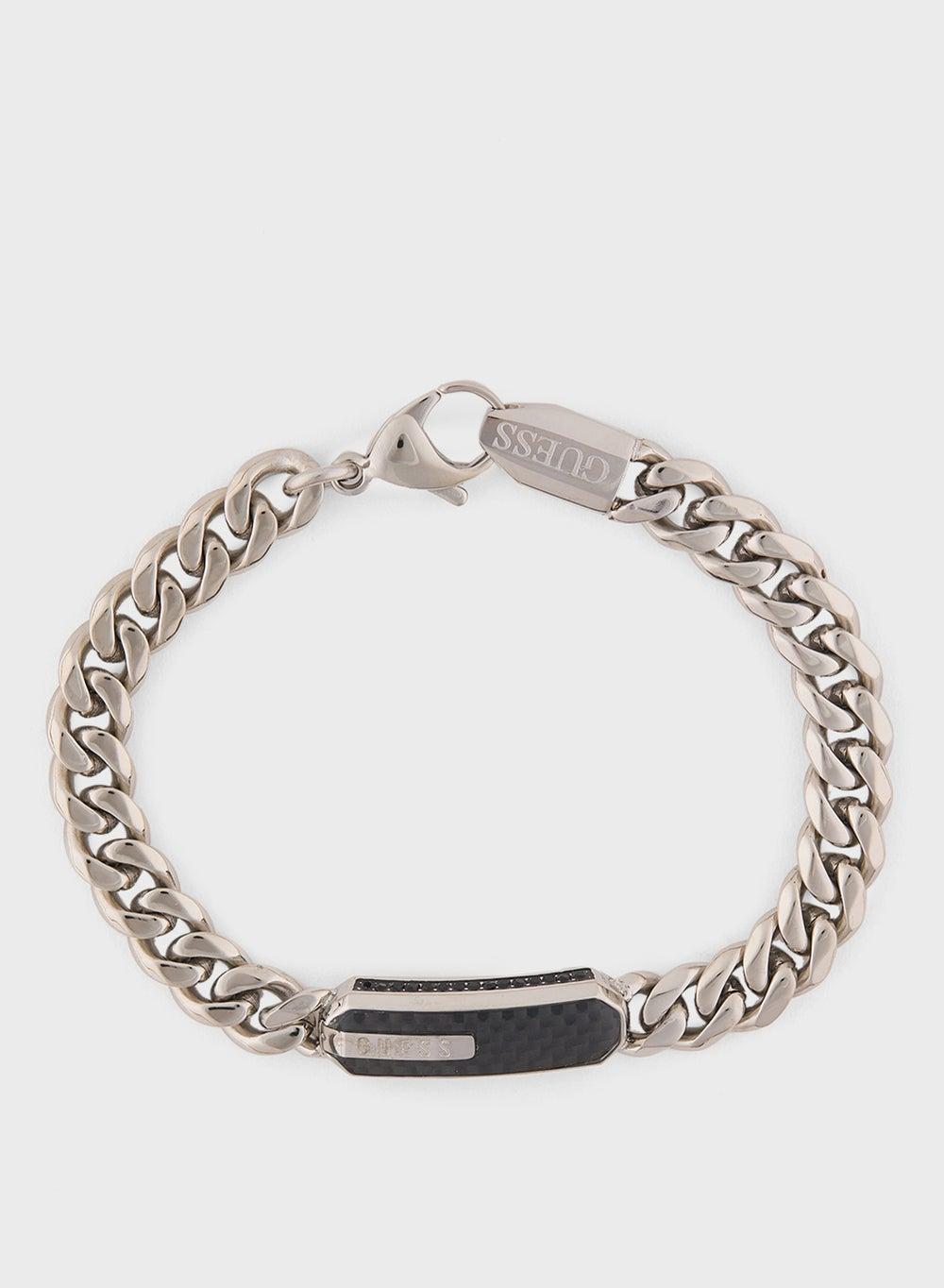 GUESS Men's Stainless Steel Chain Bracelet with Elegant Details - Image 1