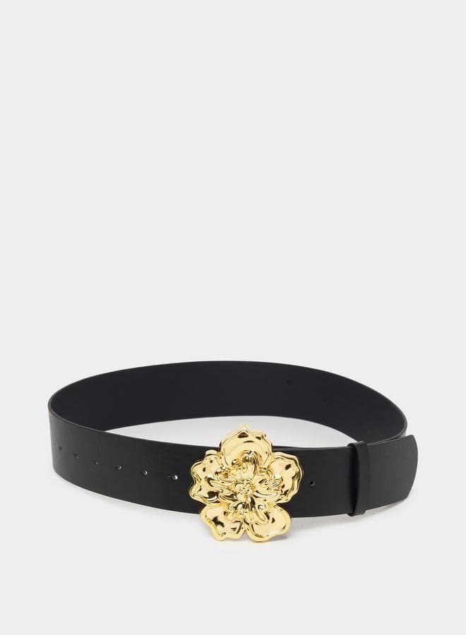 Styli Floral Buckle Elegance Belt for Women - Metal Accent - Image 1