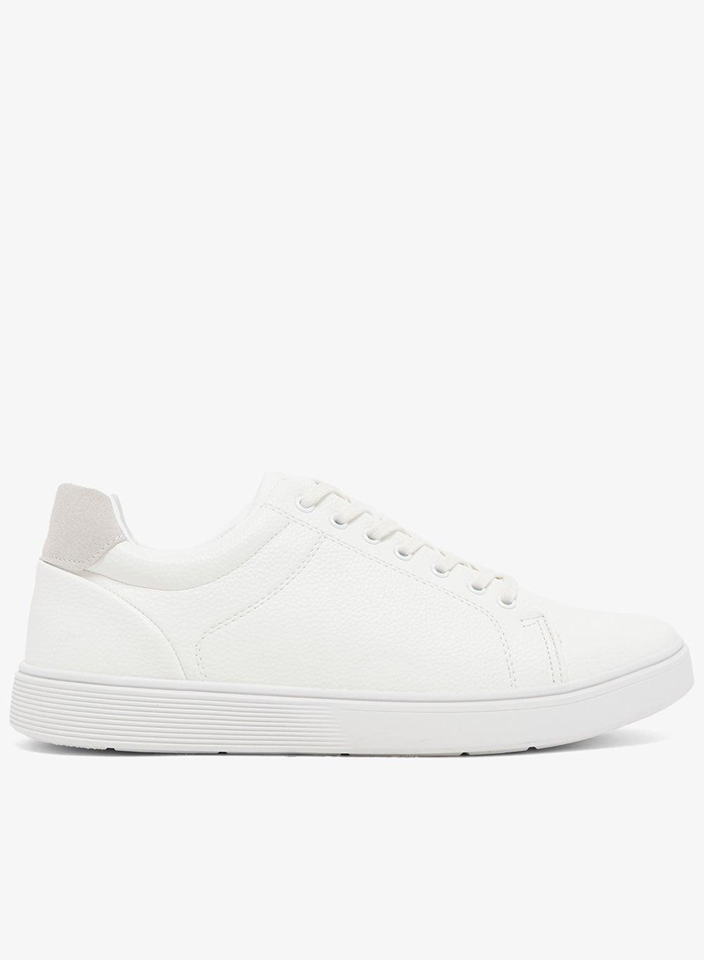 S08 White Low-Top Sneakers for Men - Refined Comfort - Image 1