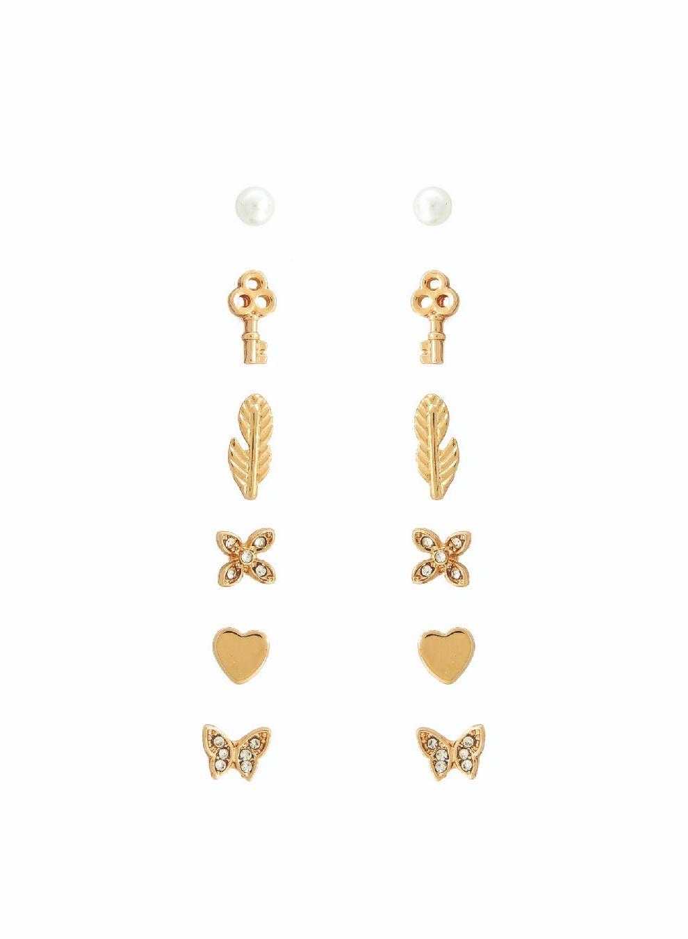 AMICA Elegance Pack: Six Versatile Earring Styles - Image 1