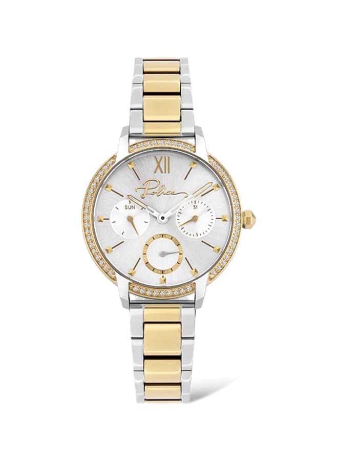 POLICE Nadu 34mm Stainless Steel 2-Tone Analog Watch for Women - Image 1
