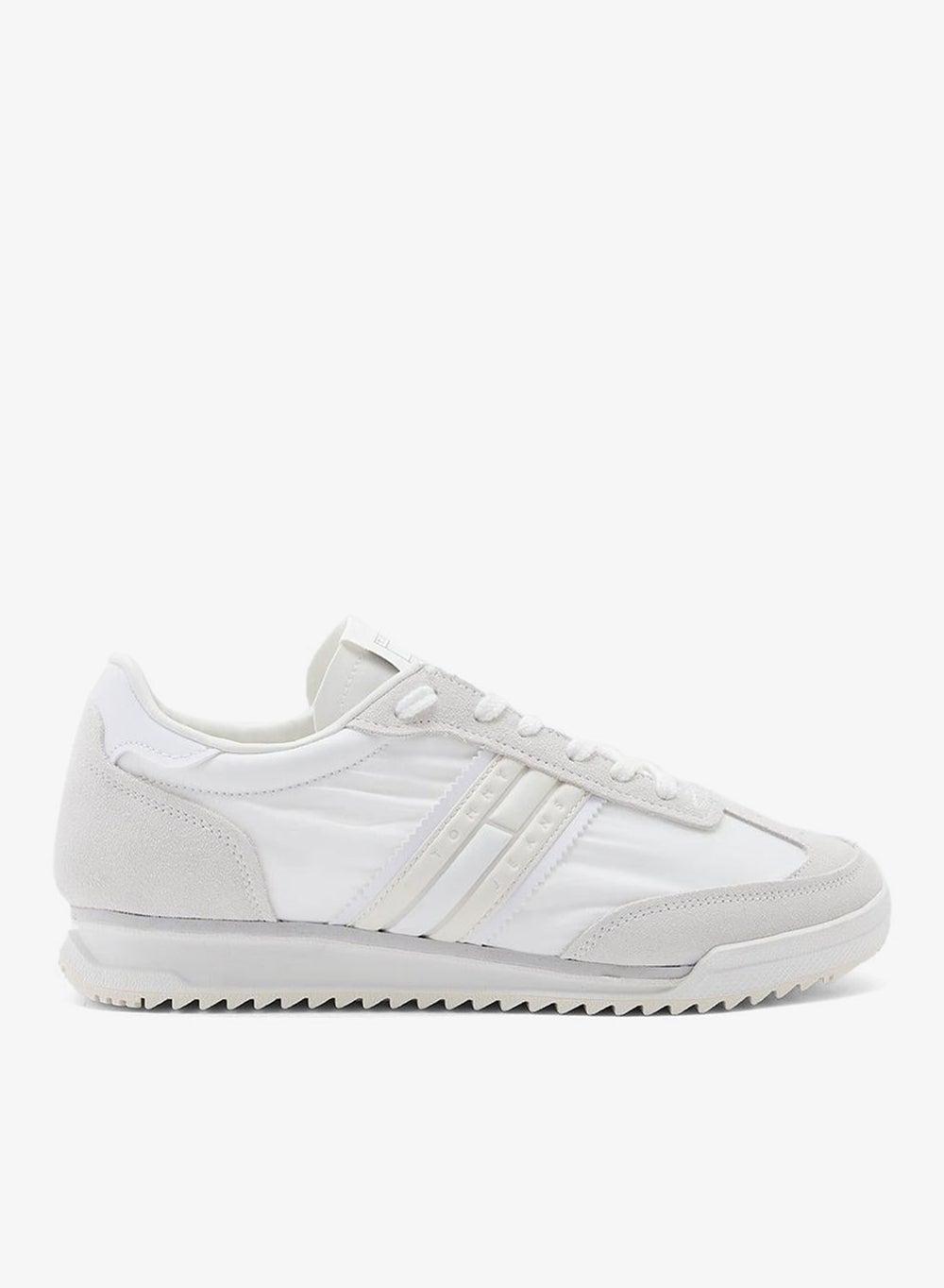 Tommy Jeans Ecru Retro Lace-Up Low Top Sneakers EN0EN02717YBL - Image 1