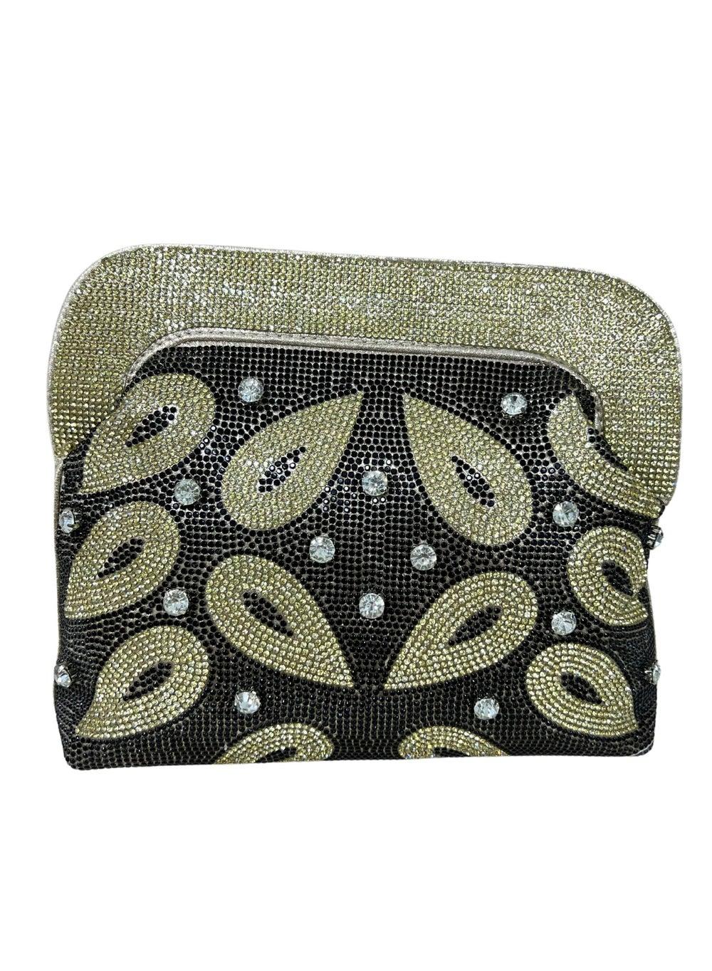 Harsha's Glam Clutches: Beaded Elegance for Evening Wear - Image 1