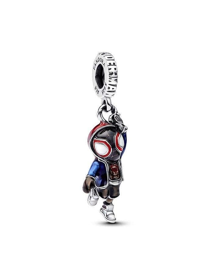 PANDORA Marvel's Spider-Man Miles Morales Silver Charm - Image 1