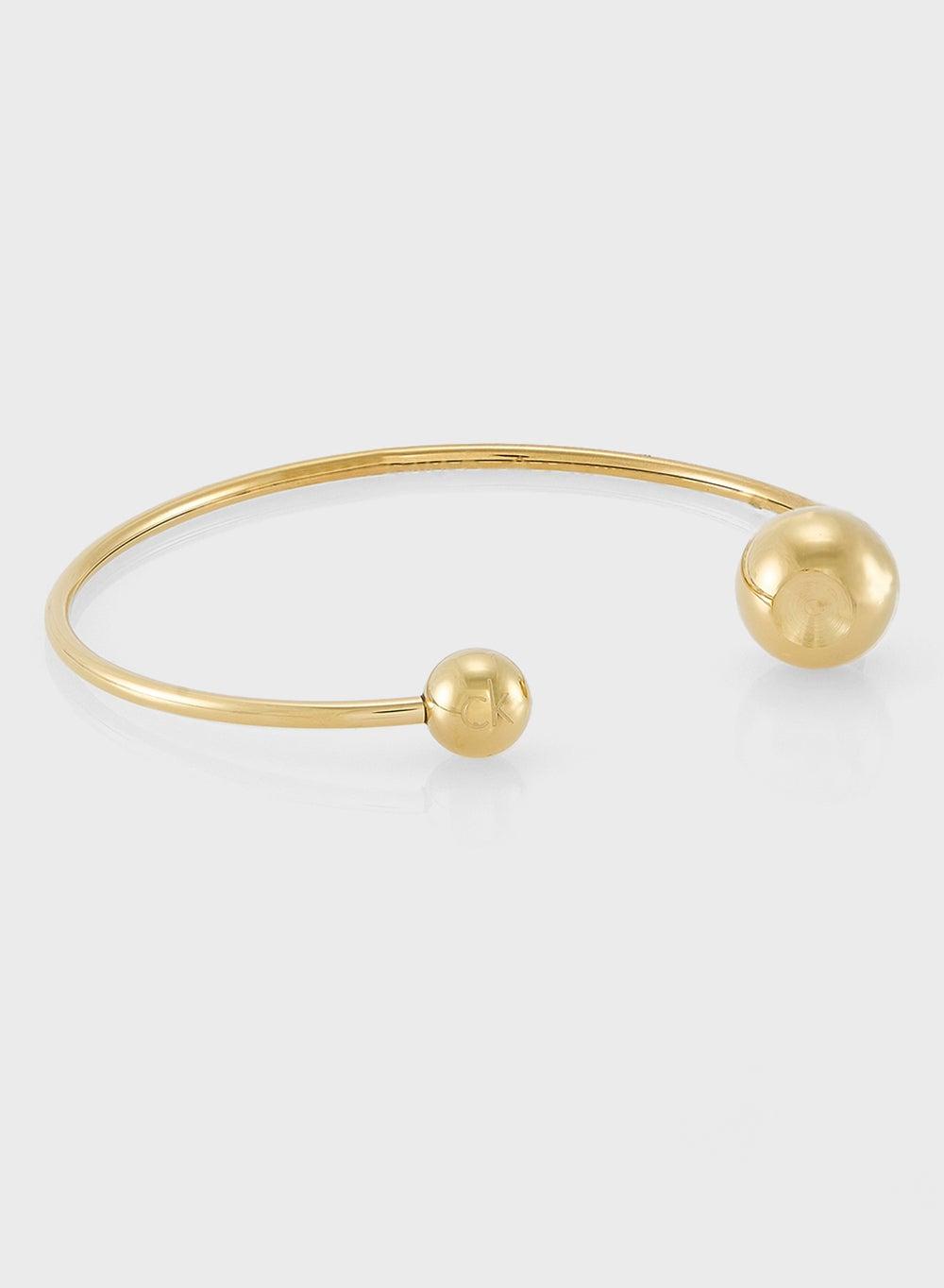 CALVIN KLEIN Elegant Spiral Bangle with Crystals - Image 1