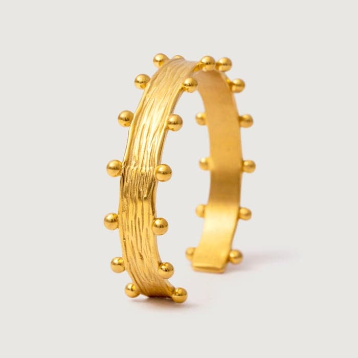 Noya Elodie 18K Gold Plated Vintage-Chic Bangle - Image 1