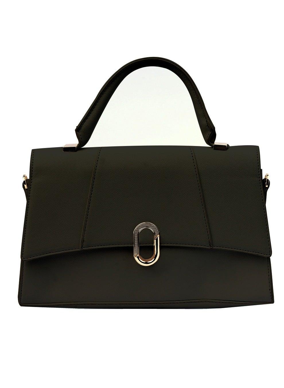 AMICA Maria Elegant Mini Crossbody in Black Leather - Image 1