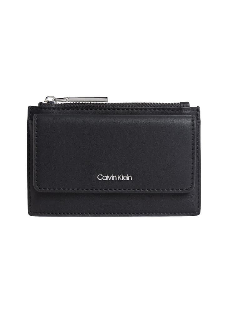 CALVIN KLEIN Elegant Logo Zip Card Holder for Women - Image 1