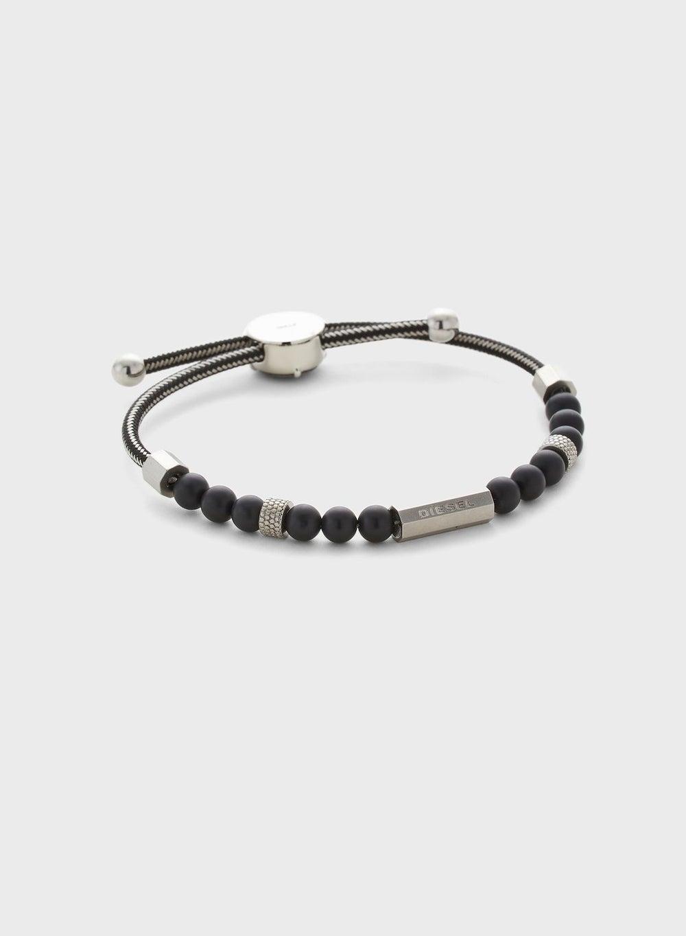 DIESEL Men's Adjustable Beaded Bracelet - Style & Durability - Image 1