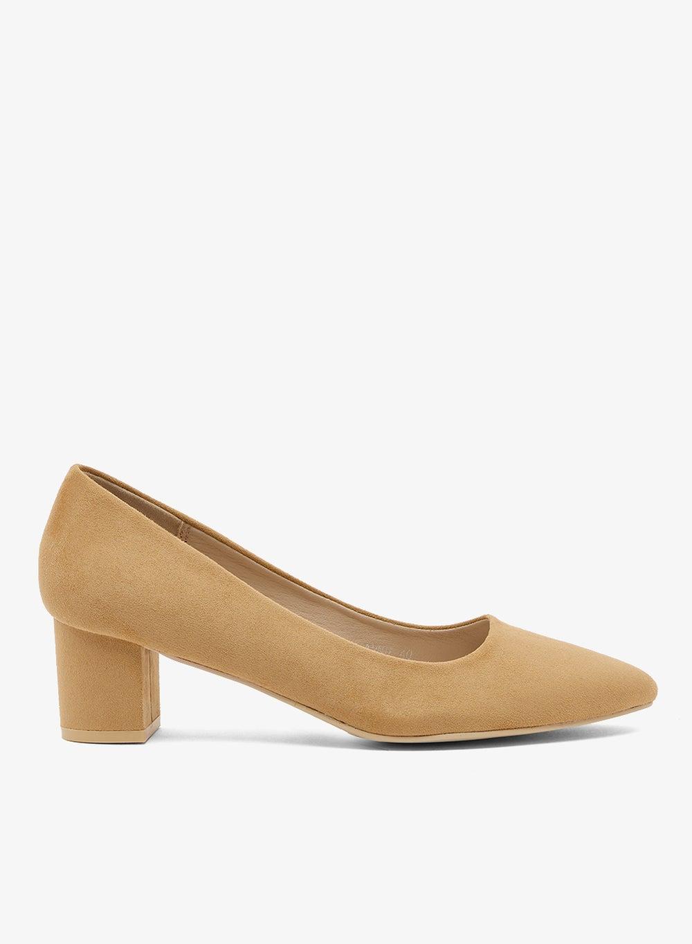Annie Nude Suede Mules Pumps - Elegance with Comfort - Image 1