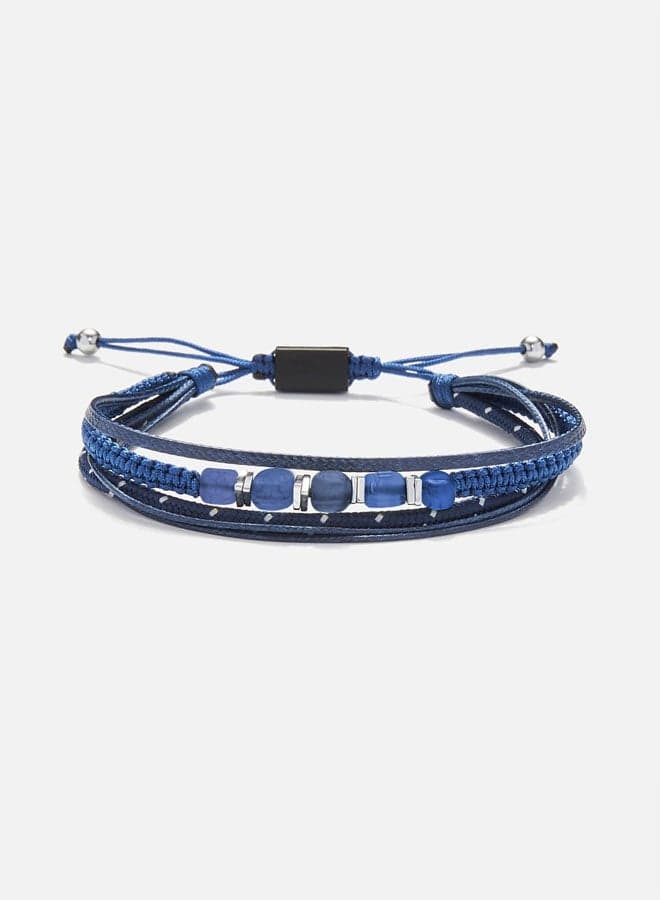 CHRYSOSTOMOS Multiline Agate Bracelet for Men - Artisan Crafted - Image 1