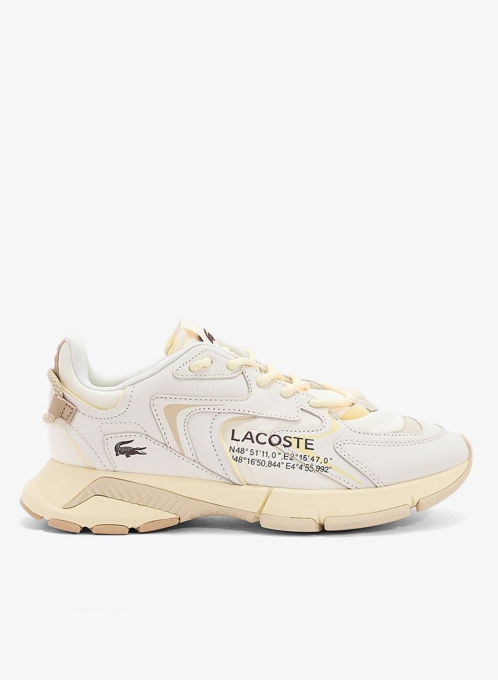L003 Neo Elegant Beige Lace-Up Sneakers 49Sma0005 2R2 - Image 1
