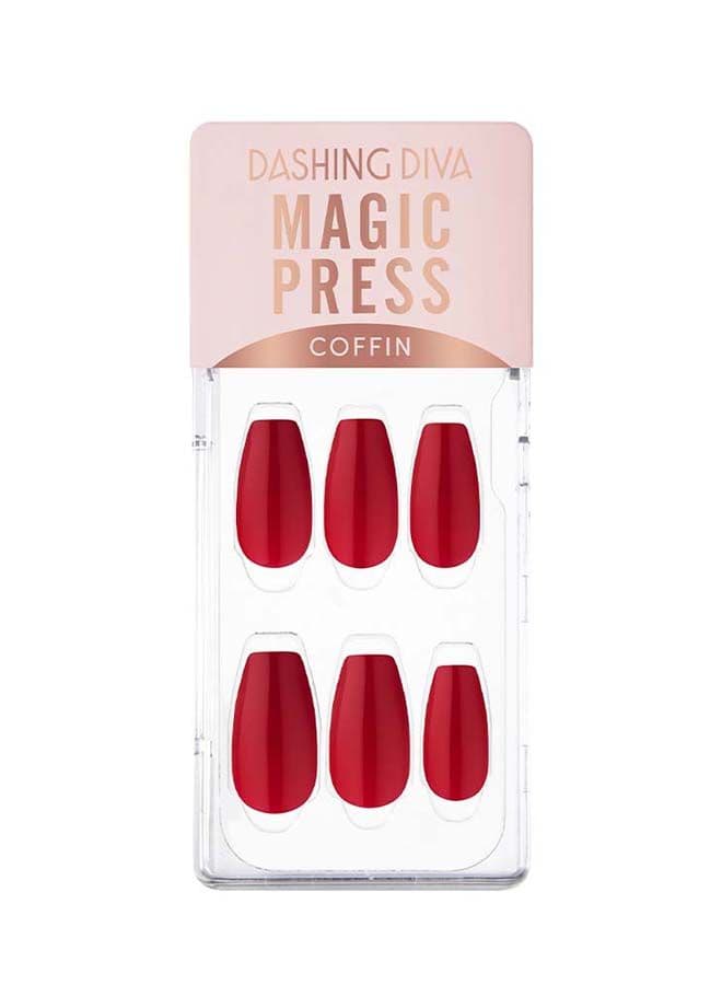 Amaranth Red Magic Press Nails: Instant Glamour - Image 1
