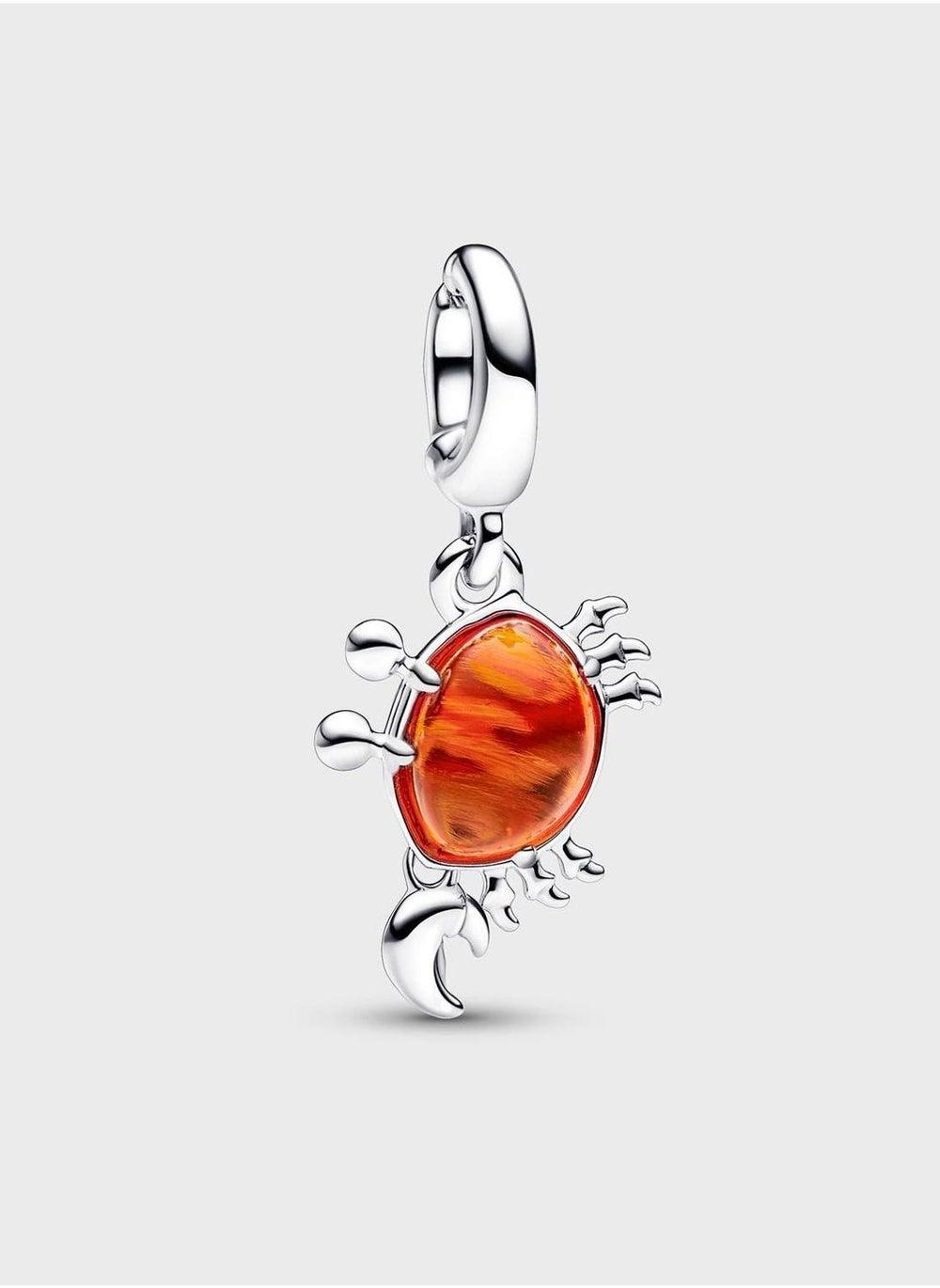 PANDORA Disney Sebastian Silver Charm with Murano Glass - Image 1